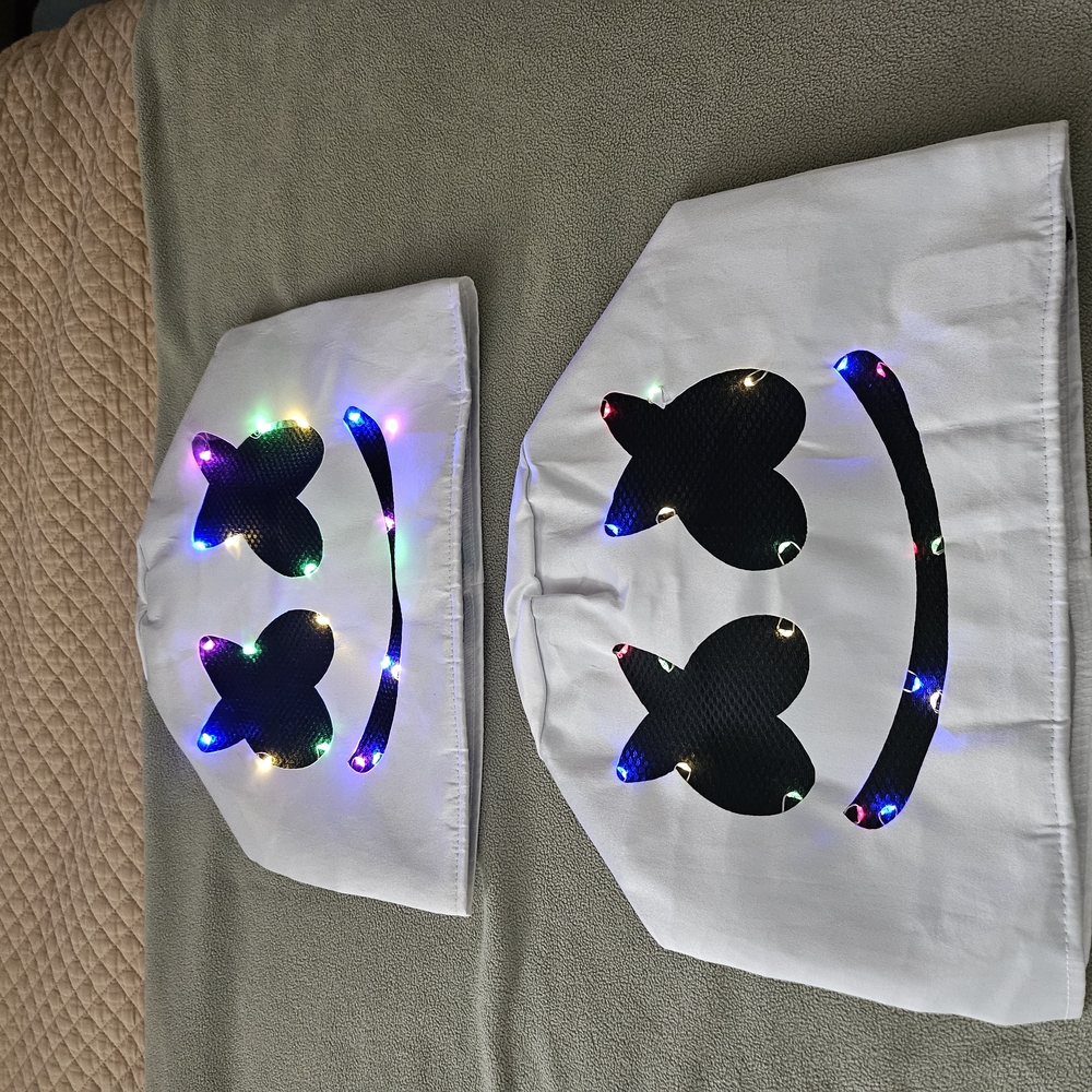 Marshmello Masks With Lights For HALLOWEEN